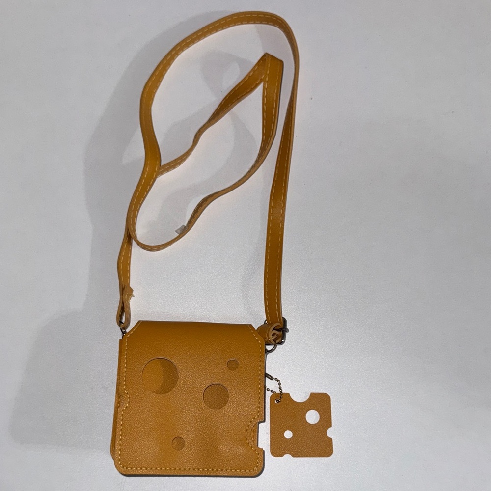Cheese Shaped crossbody bag
